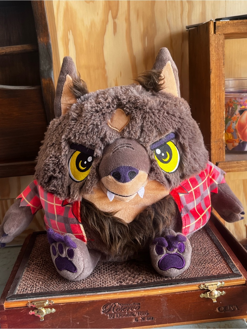 Squishable Plush 9” Big Bad Wolf Character in Flannel